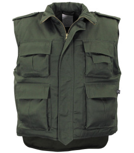 US Gilet matelassé, Ranger, vert, fourré, grandes tailles - Surplus militaire