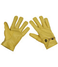 Gants "western", beige, cuir, cordon, fourrés - Surplus militaire