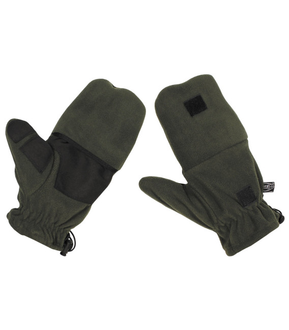 Gants polaires, vert, dragonne à rallonges - Surplus militaire