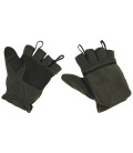 Gants polaires, vert, dragonne à rallonges - Surplus militaire