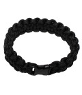 bracelet, "Parachute Cord", noir, largeur 1,9 cm - Surplus militaire