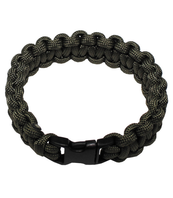 bracelet, "Parachute Cord", vert, largeur 1,9 cm - Surplus militaire
