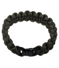 bracelet, "Parachute Cord", vert, largeur 1,9 cm - Surplus militaire