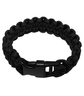bracelet, "Parachute Cord", noir, largeur 2,3 cm - Surplus militaire