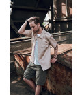 Chemise Brandit US Hemd Beige manches courtes - Surplus militaire