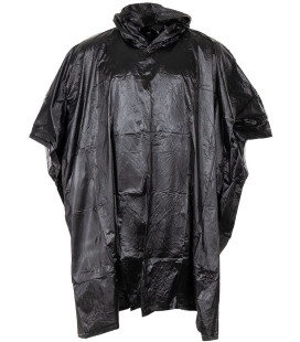 Poncho pluie vinyl noir 200x127 cm