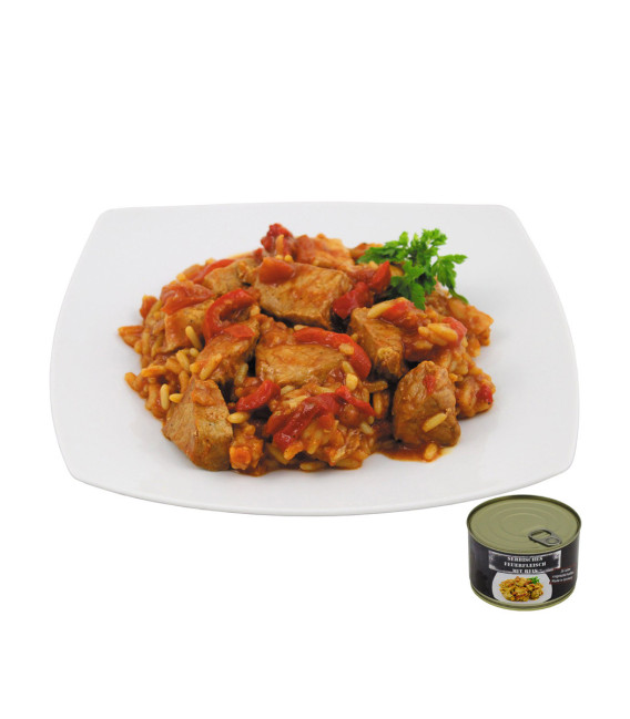 Serbe porc, avec riz pleine conserve, 400 g - Surplus militaire
