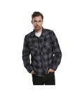 Chemise à carreaux noir / gris Brandit