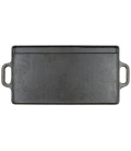 Plaque grill en fonte avec 2 poignées 50 x 23 x 1,5 cm