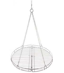 Grille de cuisson pliable avec chaîne 46,8 cm