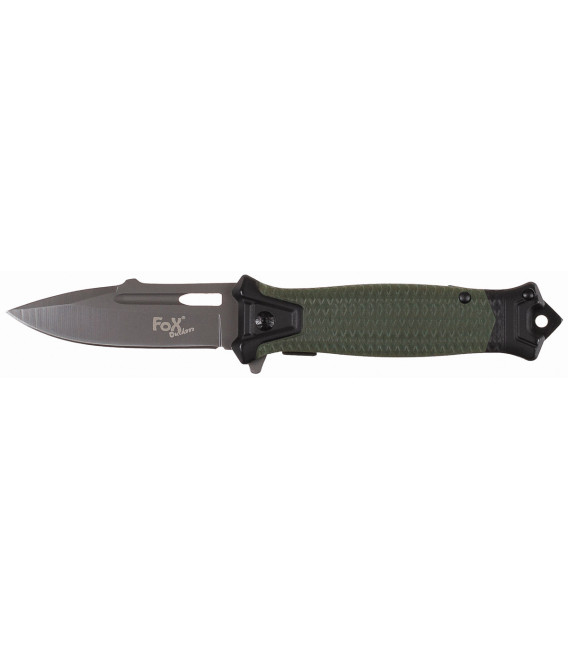 Couteau pliant Snake vert clip ceinture