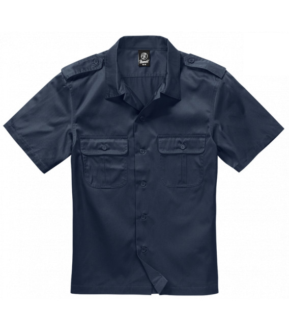 Chemise militaire US Brandit Marine manches courtes