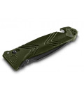 Couteau de poche Cac® serration PA6 vert olive