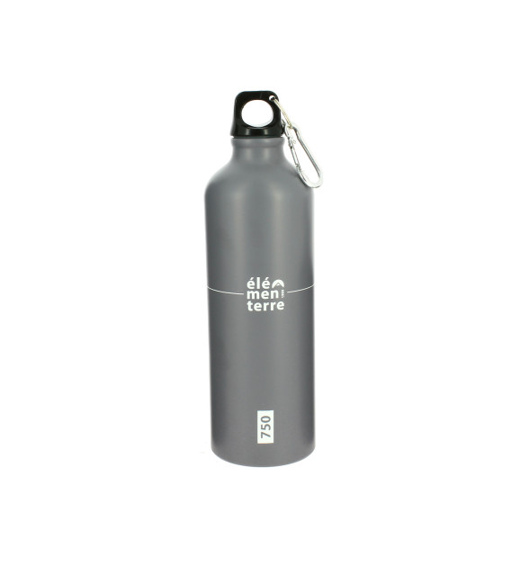 Gourde aluminium 750ml PEAR 750 Anthracite / Blanc randonnée