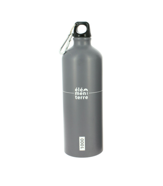 Gourde aluminium 1000ml PEAR 1000 Anthracite pour randonnée