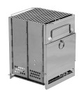 Poêle Fusée pliable en inox format petit