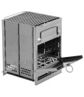 Poêle Fusée pliable en inox format petit