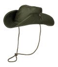 Chapeau de brousse, bande menton, vert - Surplus militaire