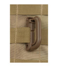 mousqueton, plastique, Molle, coyote tan, paquet de 2 - Surplus militaire