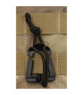 cordon élastique boucle, "Molle", noir, paquet de 2 - Surplus militaire