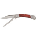 jack couteau, "Hunter", poignee metallique, incr. bois - Surplus militaire