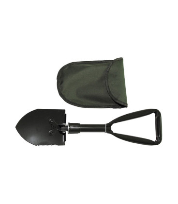 Pelle Pliante De Camping Avec Lame De Scie Intégrée - Noire, Réf. 9725 - Occasion Fonctionnelle