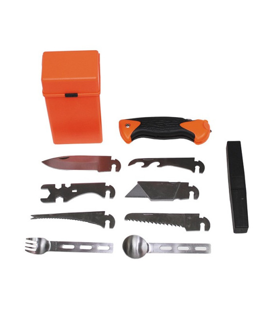 Kit de survie, SPECIAL, 27 pièce, boîte orange - Surplus militaire