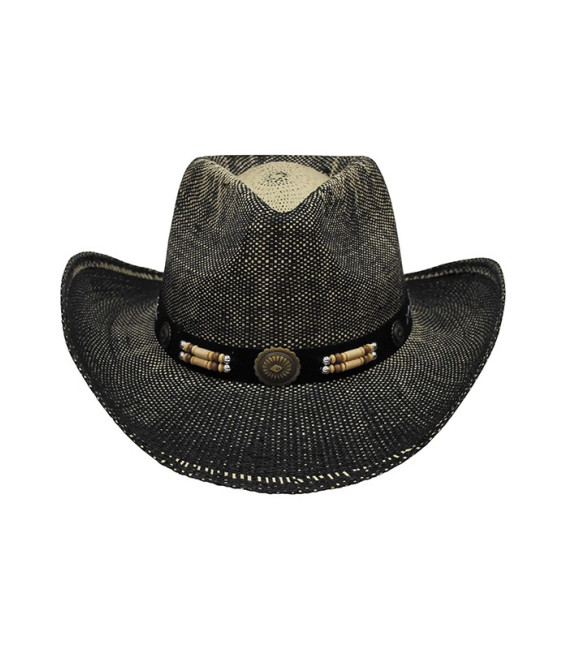 Chapeau de Paille noir marron Texas - Surplus militaire