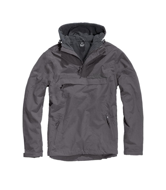 Blouson D'aviateur Avec Capuche BRANDIT Pour Homme - Noir, Taille Régulière, Neuf Avec étiquettes