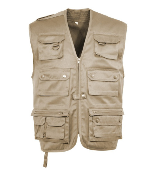 Gilet Sans Manches Homme En Cuir Synthétique - Style Moto, Cargo, Avec Poches, Pour Extérieur, Voyage, Travail, Pêche
