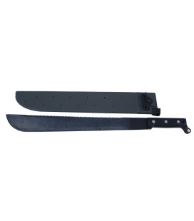 Machette bolo gaine plastique avec dos scie