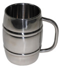 Pichet "Tonneau", acier inox., à double paroi, 1 l - Surplus militaire