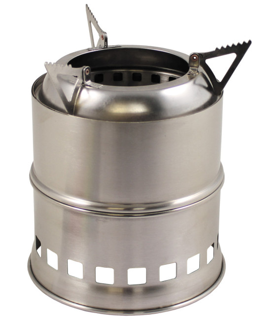 poêle d'extérieur, "Forest", acier inoxydable - Surplus militaire