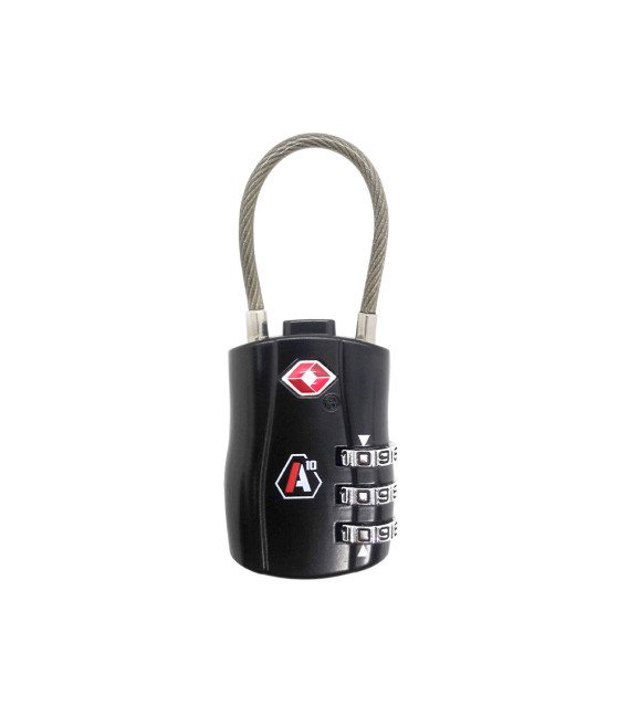 Cadenas à code TSA Noir A10 Equipment