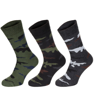 Chaussettes Esercito (3 paires) Mi-Long Camouflage