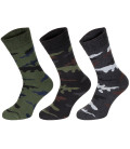 Chaussettes Esercito (3 paires) Mi-Long Camouflage