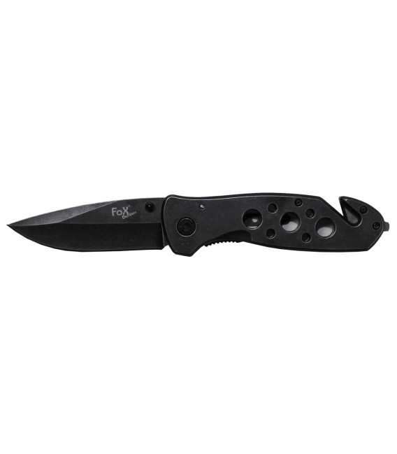 couteau pliant, une main, coupe-ceinture, stonewashed - Surplus militaire
