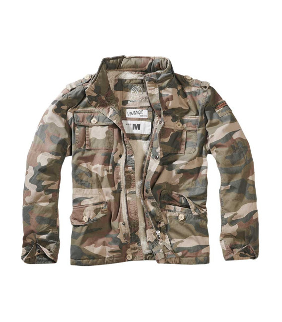 Manteau hiver Britannia Brandit Noir - Surplus militaire