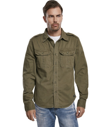 Chemise Vintage Longsleeve Kaki - Surplus militaire