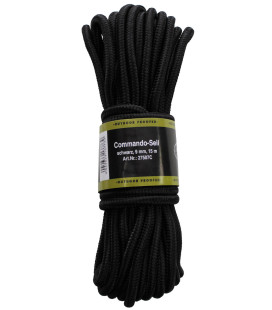 Paracorde 15 m x  9 mm noir