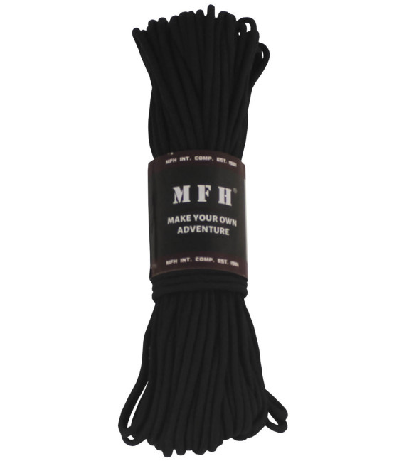 corde de parachute, noir, 100 FT, nylon - Surplus militaire