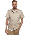 Chemise militaire US Brandit Beige manches courtes