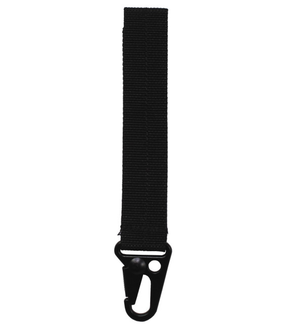 porte-cles, "Tactical I", noir, longueur 12 cm - Surplus militaire