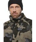 Veste polaire peluche Teddyfleece Jacket Darkcamo Brandit