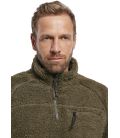 Sweat polaire en peluche Teddyfleece Troyer Brandit Anthracite