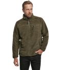 Sweat polaire en peluche Teddyfleece Troyer Brandit Anthracite