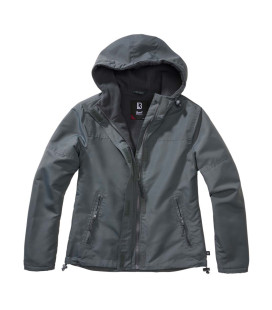 Coupe-vent polaire femme Windbreaker Brandit Anthracite