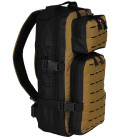 Sac à dos, "Assault-Travel" Laser, noir-coyote tan - Surplus militaire