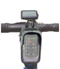 Sacoche cadre vélo porte téléphone KOM Elementerre Noir