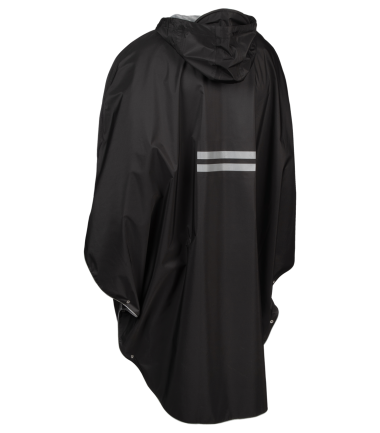 Poncho de pluie vélo SATGAT Elementerre Noir